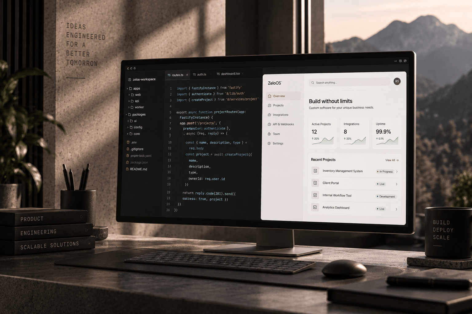 Custom software solutions built by ZeloOS
