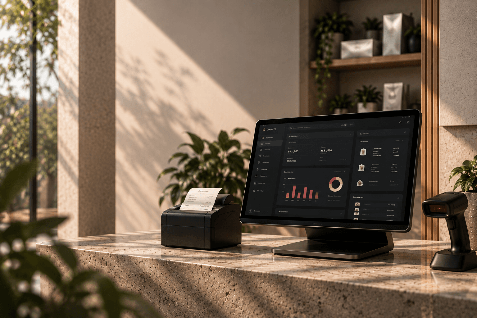 ZeloPOS Hardware Terminal, Receipt Printer and Scanner