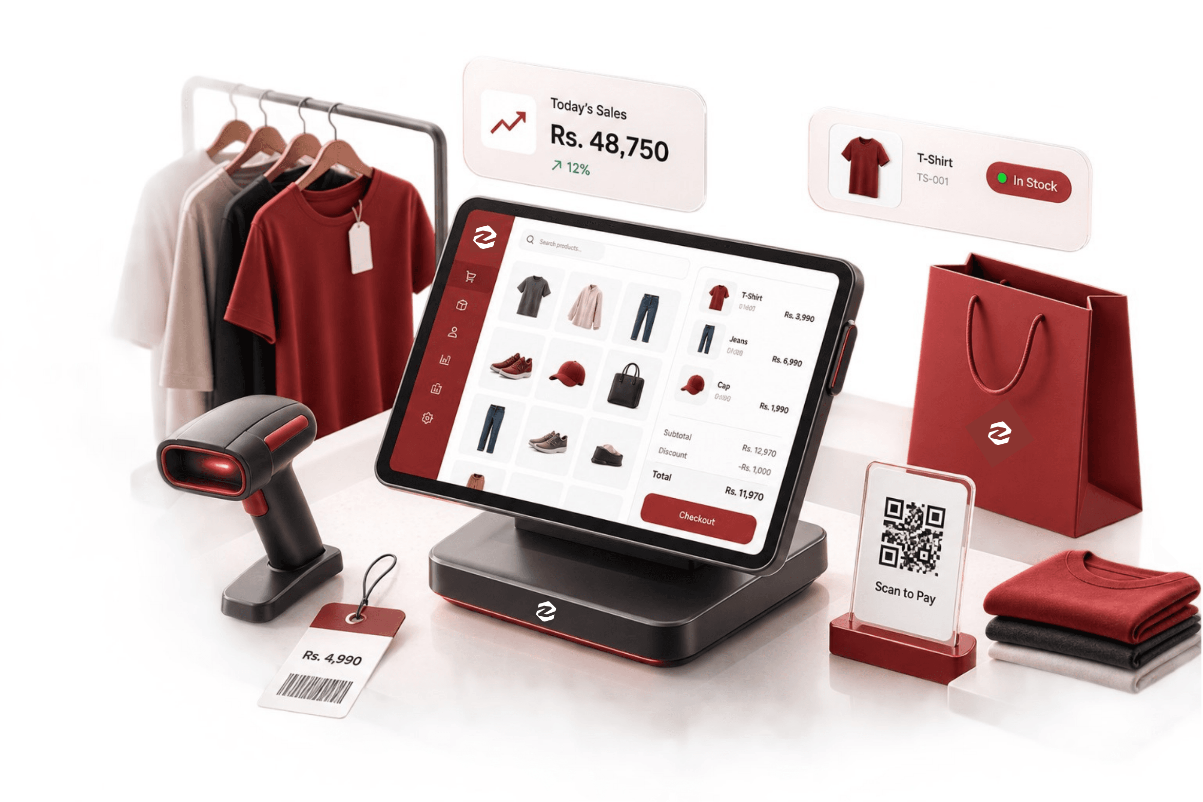 ZeloPOS Retail interface preview